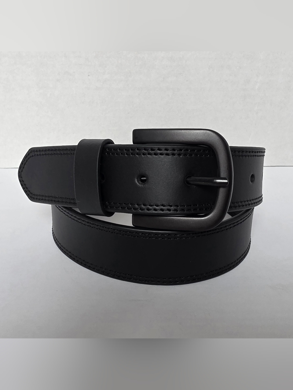 Dickies Men's Black Leather Belt Size 36 NWT